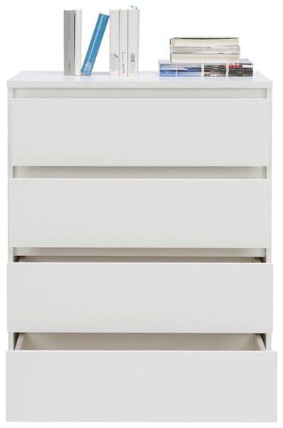 KOMODA, bílá, 80/103/48 cm Carryhome - Široké komody