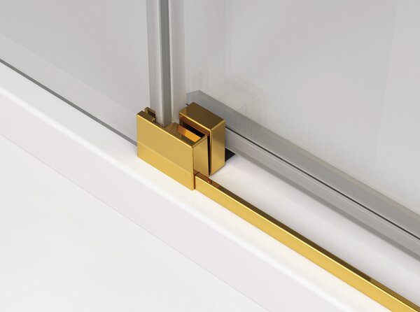 Ronal CADURA CAS2 posuvné sprchové dveře 110 cm Šířka: 1100 mm, Profil: Bílá, Sklo: Hladké čiré
