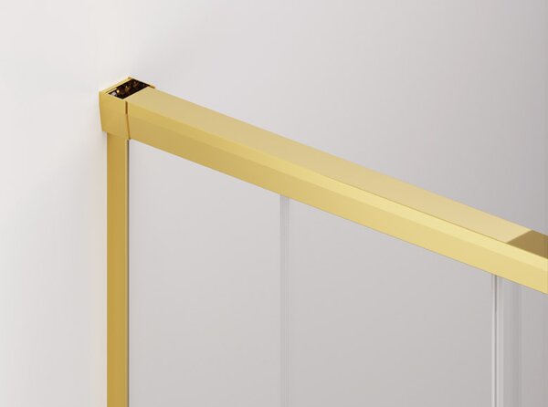 Ronal CADURA CAS2 posuvné sprchové dveře 110 cm Šířka: 1100 mm, Profil: Bílá, Sklo: Hladké čiré