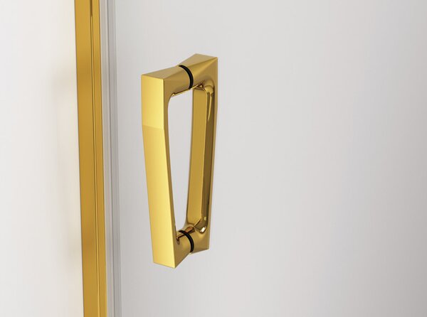 Ronal CADURA CA2C dvoukřídlé sprchové dveře 75 cm Šířka: 750 mm, Profil: Bílá, Sklo: Hladké čiré