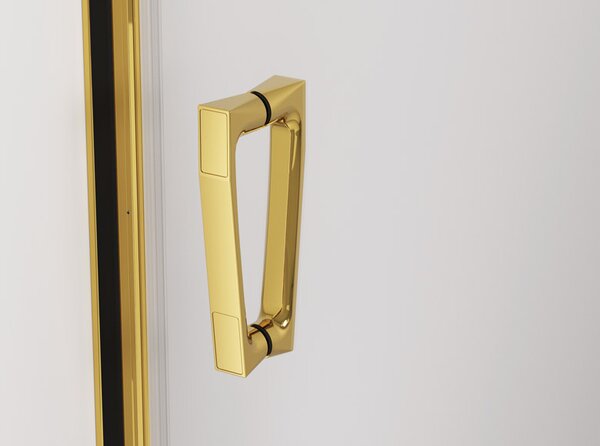 Ronal CADURA CA2C dvoukřídlé sprchové dveře 75 cm Šířka: 750 mm, Profil: Bílá, Sklo: Hladké čiré