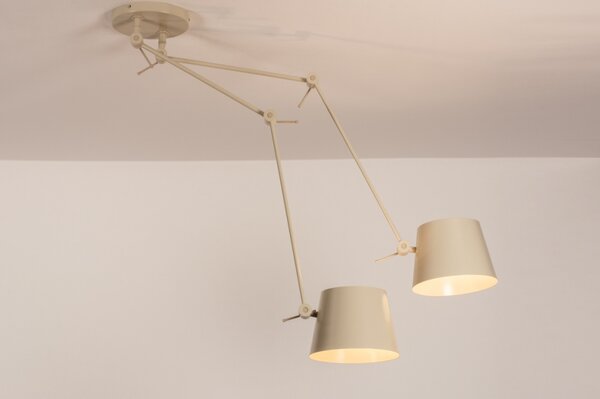 Závěsné designové svítidlo nad stůl Snap Wall Charlenne Sand Duo (LMD)