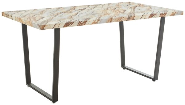 JÍDELNÍ STŮL, hnědá, bílá, 160/90/76 cm P & B - Jídelní stoly, Online Only
