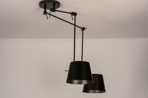 Závěsné designové svítidlo nad stůl Snap Wall Charlenne Black Duo (LMD)