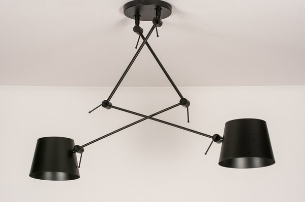 Závěsné designové svítidlo nad stůl Snap Wall Charlenne Black Duo (LMD)