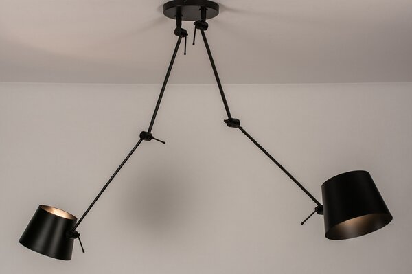 Závěsné designové svítidlo nad stůl Snap Wall Charlenne Black Duo (LMD)