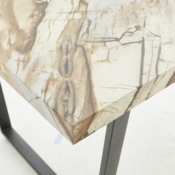 JÍDELNÍ STŮL, hnědá, bílá, 160/90/76 cm P & B - Jídelní stoly, Online Only