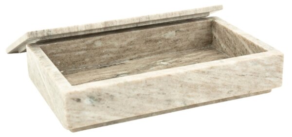 By-Boo Béžový mramorový úložný box Shari 30 x 18 cm