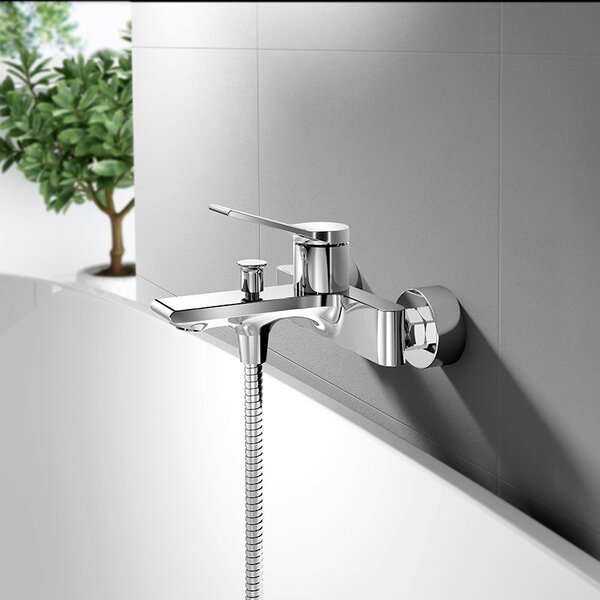 Aqualine Aqualine, BOLERO nástěnná vanová baterie, rozteč 150mm, chrom, BC010