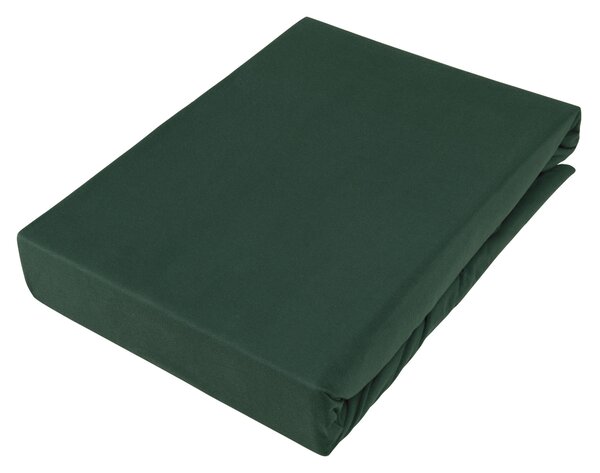 BOXSPRINGOVÉ PROSTĚRADLO, žerzej, tmavě zelená, 180/220 cm Novel - Prostěradla