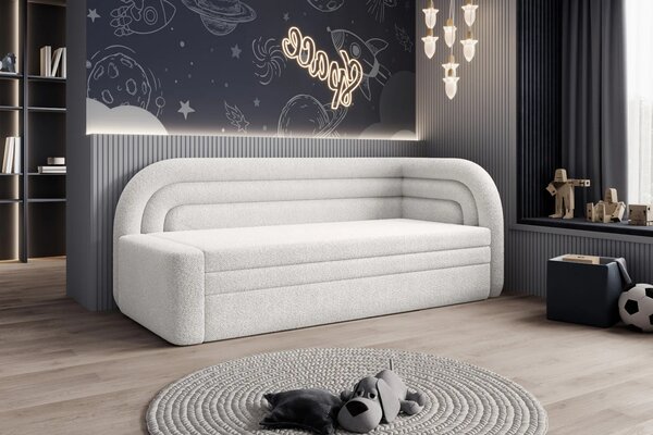 Rozkládací válenda 86x199 SLUROX - bílá, pravá