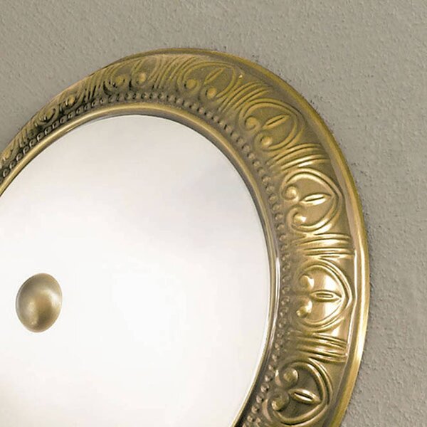 ORION Nástěnné světlo Lembit 28 cm, stmívatelný, Bronz / starožitná mosaz, Obývací pokoj / jídelna, kov, Starožitný