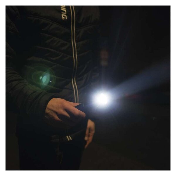 EMOS LED svítilna kovová, 500 lm, 4× AAA, FOKUS