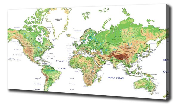 Moderní fotoobraz canvas na rámu Mapa světa oc-82821199