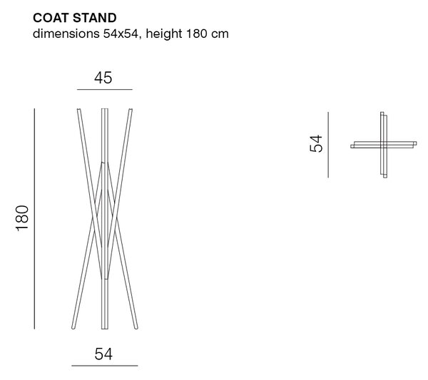 Prostoria designové stojanové věšáky Simetria Coat Stand