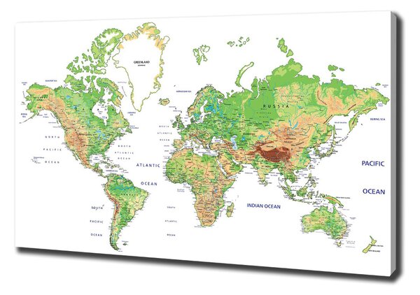 Moderní fotoobraz canvas na rámu Mapa světa oc-82821199