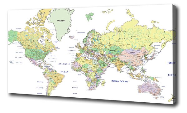 Foto obraz na plátně Mapa světa oc-82821483
