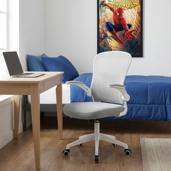 Dětská otočná židle Neoseat LEXI — látka, šedá