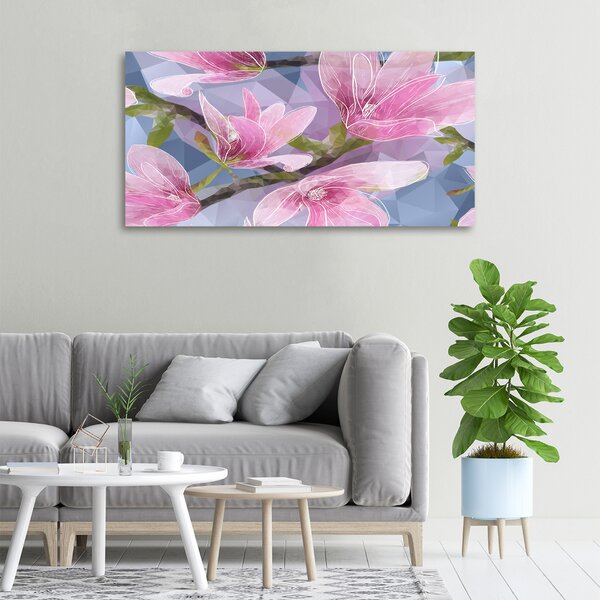 Foto obraz na plátně do obýváku Růžová magnolie oc-83196443