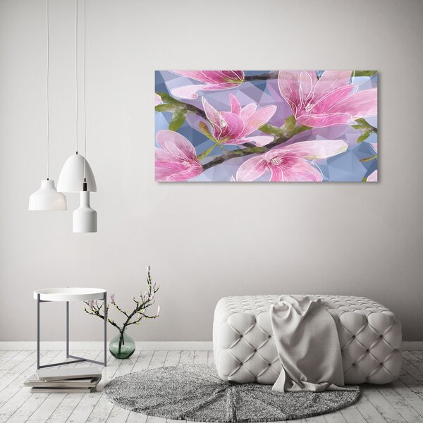 Foto obraz na plátně do obýváku Růžová magnolie oc-83196443