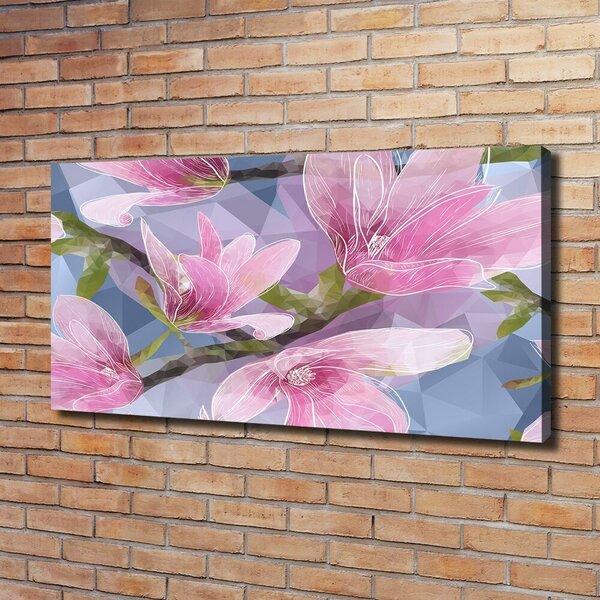 Foto obraz na plátně do obýváku Růžová magnolie oc-83196443