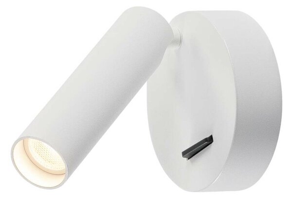 BIG WHITE SLV KARPO, nástěnné a stropní svítidlo, jedna žárovka, LED, 3000K, kulaté, bílé, s vypínačem, 7,5 W 152341