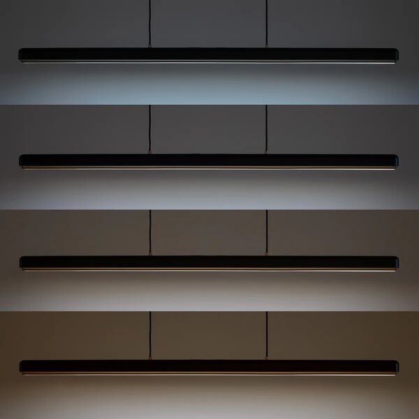 Umage Závěsné LED linearní svítidlo Hazel Branch, 40W, d. 150 cm, 2700-6000K Barva: Černá-mosaz