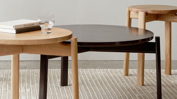 Audo Copenhagen designové odkládací stolky Passage Lounge Table (průměr 50 cm)