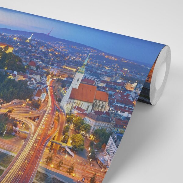 Fototapeta večer v Bratislavě