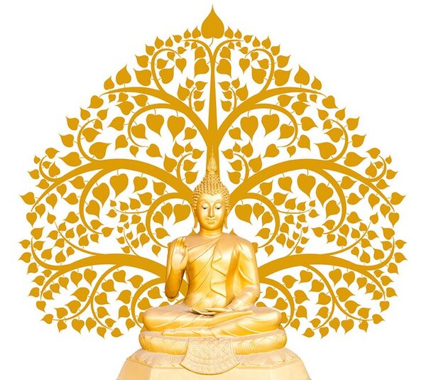 Tapeta Budha se stromem života