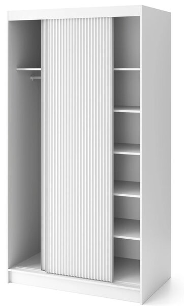 Šatní skříň s posuvnými dveřmi 120 cm SELIORA - bílá