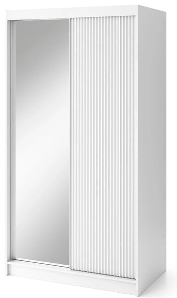 Zrcadlová skříň s posuvnými dveřmi 120 cm SELIORA - bílá