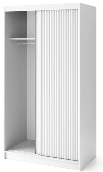 Šatní skříň s posuvnými dveřmi 120 cm SELIORA - bílá