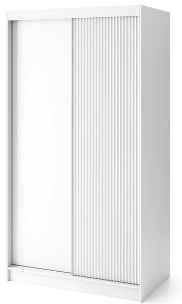 Šatní skříň s posuvnými dveřmi 120 cm SELIORA - bílá