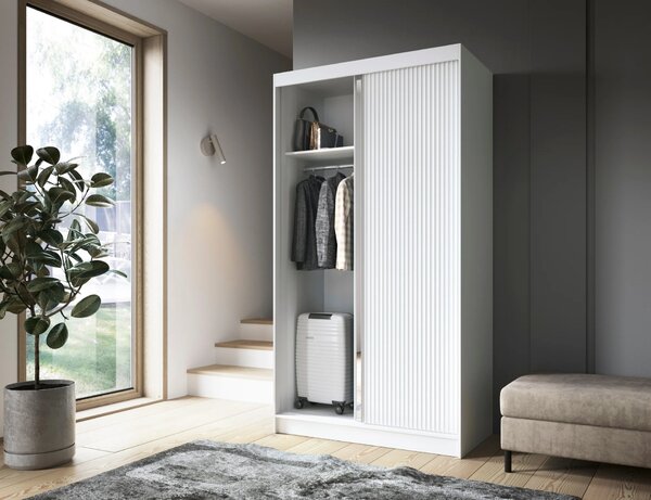 Zrcadlová skříň s posuvnými dveřmi 120 cm SELIORA - bílá