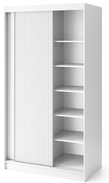 Šatní skříň s posuvnými dveřmi 120 cm SELIORA - bílá