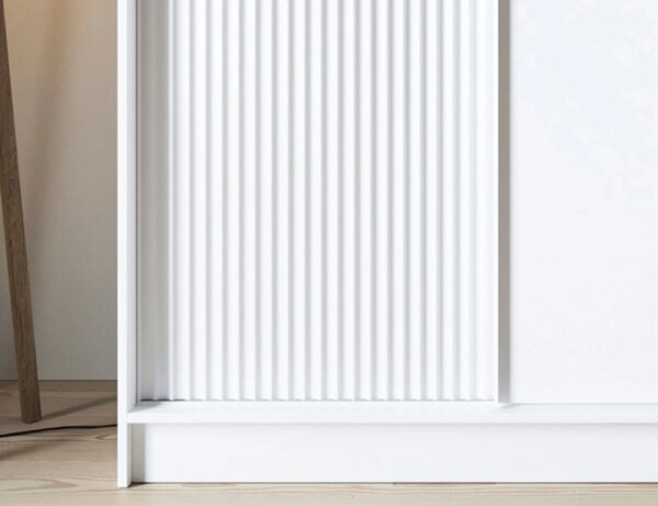 Šatní skříň s posuvnými dveřmi 180 cm SELIORA - bílá
