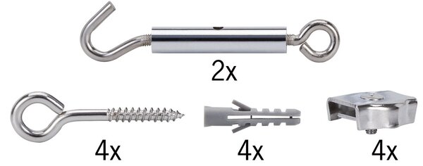 Paulmann 17803 set pro ukotvení a napnutí lankového systému 12V, chrom