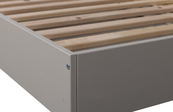-25 % Dny MOMENTI– WOOOD Šedobéžová dřevěná postel Carter 90 x 200 cm