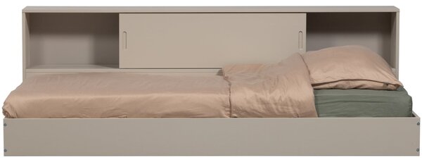 -25 % Dny MOMENTI– WOOOD Šedobéžová dřevěná postel Carter 90 x 200 cm