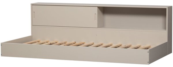-25 % Dny MOMENTI– WOOOD Šedobéžová dřevěná postel Carter 90 x 200 cm