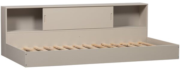 -25 % Dny MOMENTI– WOOOD Šedobéžová dřevěná postel Carter 90 x 200 cm