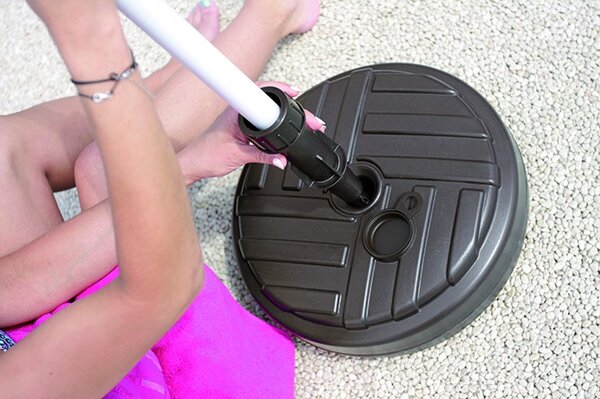 Prosperplast Podstavec pod slunečník kulatý UMBI II 39 cm zelený