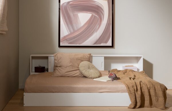 -25 % Dny MOMENTI– WOOOD Bílá dřevěná postel Carter 90 x 200 cm