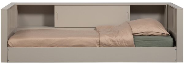 -25 % Dny MOMENTI– WOOOD Šedobéžová dřevěná postel Carter 90 x 200 cm