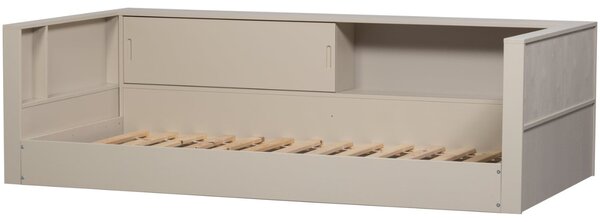 -25 % Dny MOMENTI– WOOOD Šedobéžová dřevěná postel Carter 90 x 200 cm