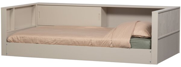-25 % Dny MOMENTI– WOOOD Šedobéžová dřevěná postel Carter 90 x 200 cm
