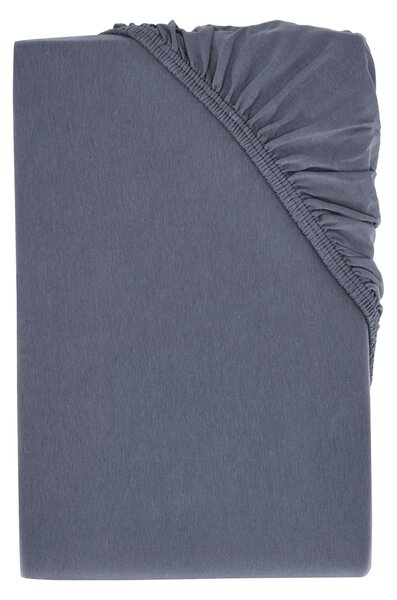 Livarno home Žerzejové napínací prostěradlo, 90–100 x 200 cm (modrá) (100392606004)