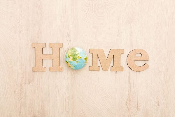 Tapeta s nápisem eko ​​Home