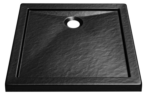 Besco Čtvercová sprchová akrylátová vanička AQUARIUS NEW SE SQ 80x80 (90x90) B SlimLine Stone Effect Rozměry (cm): 80x80